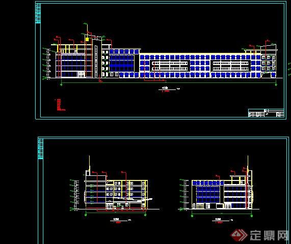 现代某城市客运站汽车站建筑设计CAD方案图()