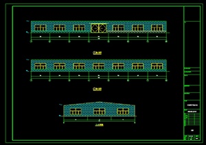 某化工厂房建筑设计结构图（dwg格式）