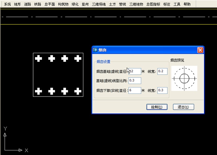 总图设计软件GPCADZ V3.0.1视频演示教程(构筑物)(3)