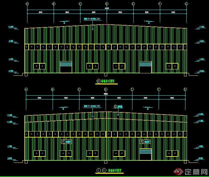 某钢结构厂房建筑结构方案设计图(1)