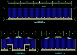 某公司60米X32.6米钢结构厂房建筑结构图