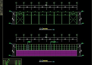 某厂房钢结构厂房建筑设计平面图CAD格式