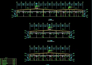 某公司石材钢结构厂房建筑设计CAD图