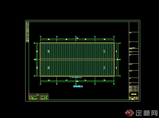 广西某工业厂房建筑施工图设计CAD图纸