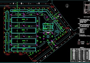 某钢结构工业厂房建筑设计CAD结构图