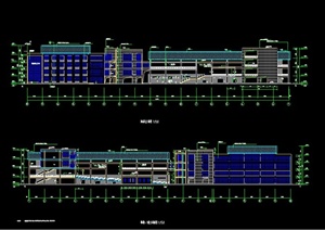 河南某房产公司多层钢结构厂房建筑设计CAD图
