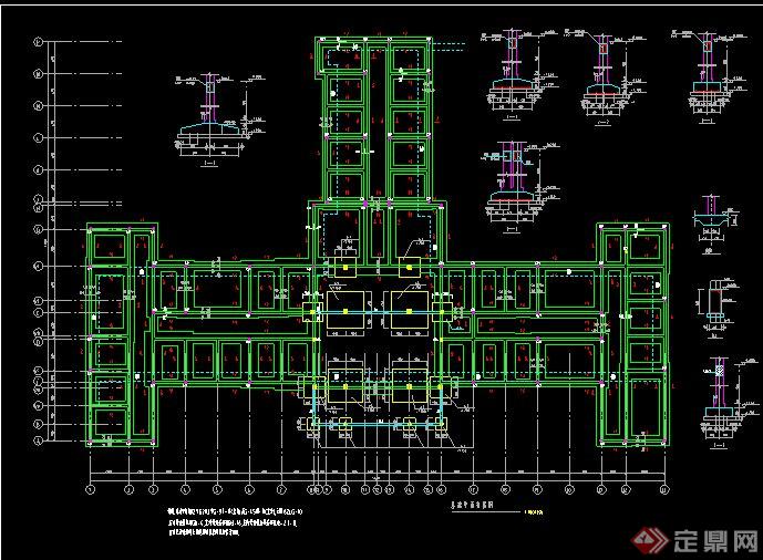 某中医院框架结构门诊楼建筑设计CAD图(1)