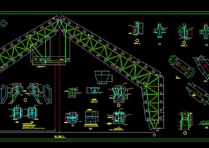 全某公司厂房钢结构设计CAD图