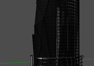 某现代风格高层综合体办公建筑设计SU(草图大师)模型