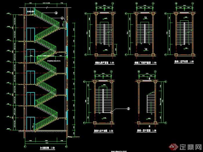 室内楼梯、电梯、卫生间设计图(1)