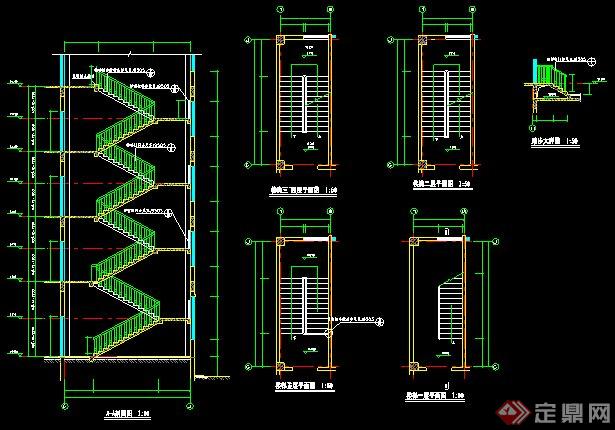 室内楼梯、电梯、卫生间设计图(4)