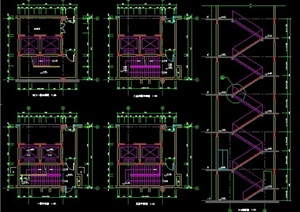 6款不同造型楼梯设计施工图