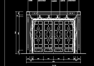 某欧式建筑节点门设计CAD图纸