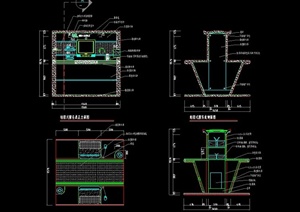 某移动厅团组式服务桌设计CAD施工详图