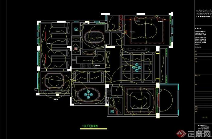 二层带地下室别墅装饰设计施工图(2)