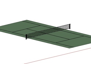 某室外网球场设计SU(草图大师)模型参考