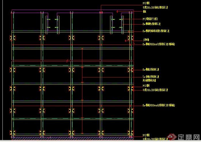 某室内隔墙类设计CAD施工图(3)