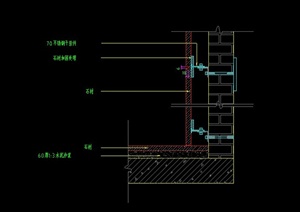 某建筑室内墙体设计CAD施工图