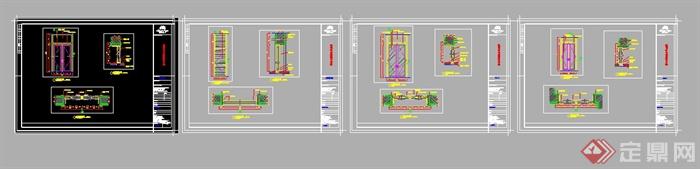 某会所多道室内门设计施工图(2)