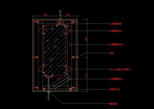 某室内设计挂梁石材干挂设计CAD施工图