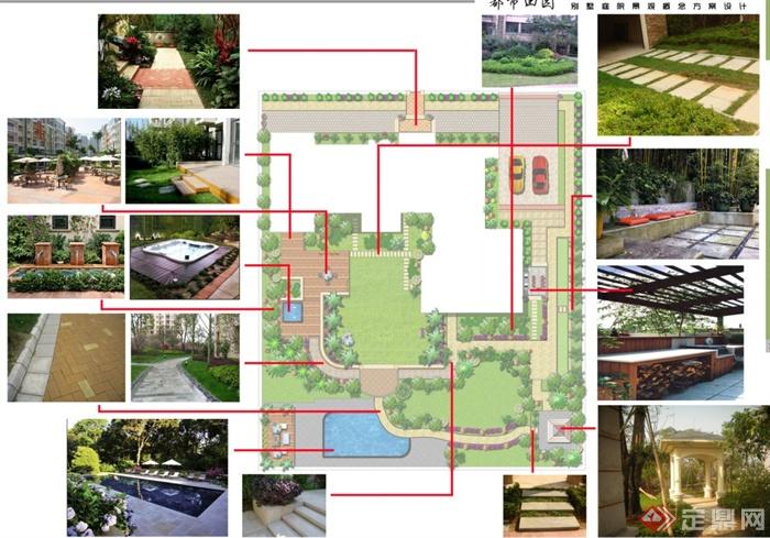 某别墅庭院景观设计方案文本(4)