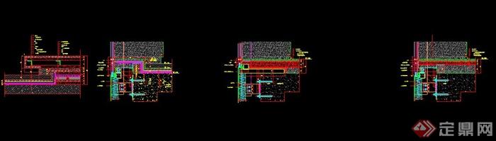 某售楼处幕墙收口节点设计CAD施工图(2)