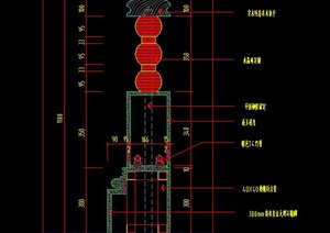 某会所室内装饰节点楼梯扶手设计CAD施工图