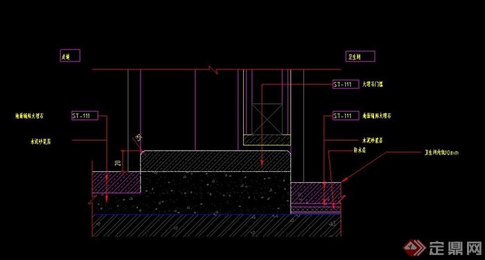 某建筑室内地板设计CAD施工图(1)