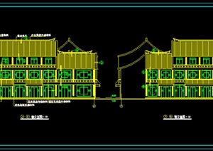 古典中式清式公建建筑设计施工图（dwg格式）