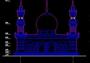 米泉市清真寺建筑设计施工图（dwg格式）