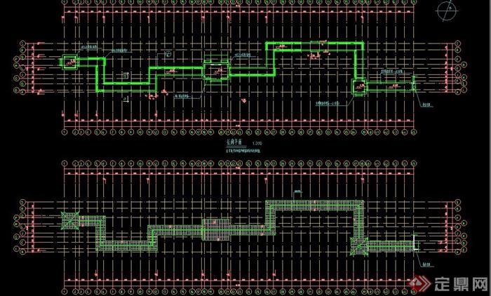 某古典中式长廊建筑设计CAD施工图(4)