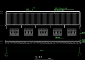 某古典中式准提庵建筑设计CAD施工图