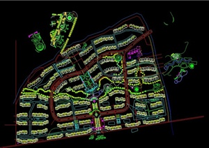 某住宅小区绿化规划设计CAD总平图