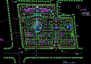 某小型住宅广场景观设计CAD总平图