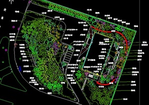 某生态园庭院景观设计施工图