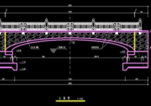 欧式景观桥设计施工图（dwg格式）