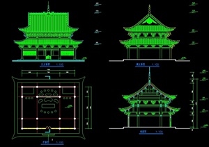 重庆某古建大雄宝殿建筑设计