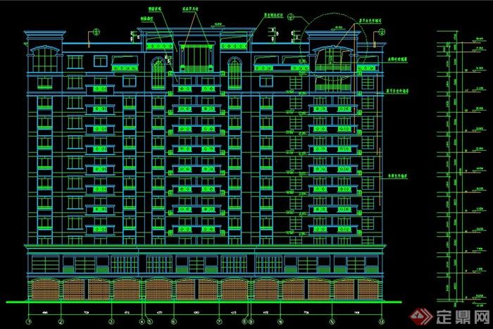 某现代高层商住楼建筑设计施工图(1)