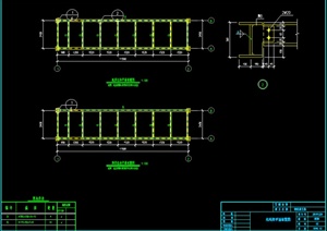 钢结构走廊设计施工图（dwg格式）