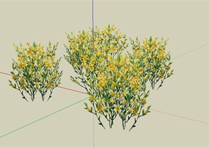 某配景素材花卉植物设计SU(草图大师)模型