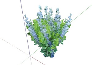 某植物配景素材彩色花灌木设计SU(草图大师)模型