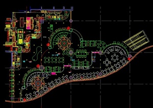 北京某五星酒店全日餐厅装修设计CAD图