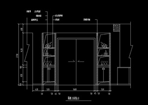 室内装饰节点房门式样设计CAD施工图