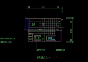 某住宅空间厨房设计CAD施工图