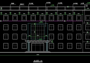 某学校四层综合楼建筑设计图纸