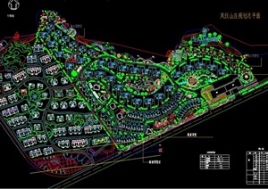嘉禾别墅住宅小区整体规划设计CAD图