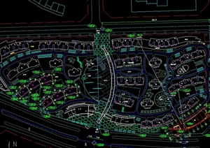 某颐园居住区绿化规划设计CAD图