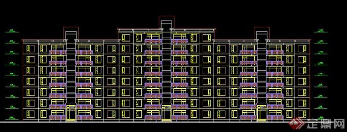 上海黄浦某大型高档综合住宅区建筑规划设计CAD图(1)