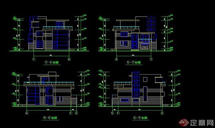 上海黄浦某大型高档综合住宅区建筑规划设计CAD图(4)