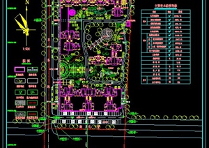 居住区规划设计CAD总平图1